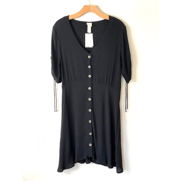 H&M Black Button-Down Dress - Picture 1 of 6